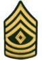 Army rank insignia for pay grade E-8